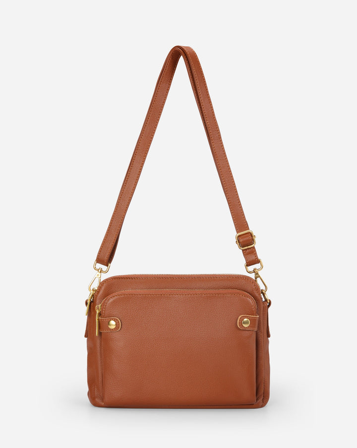 Flora™ | Crossbody Luxury Leather Shoulder Bag 2.1L