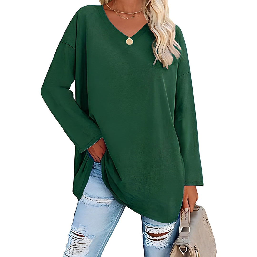 Alicia™ - Relaxed V-Neck Sweater