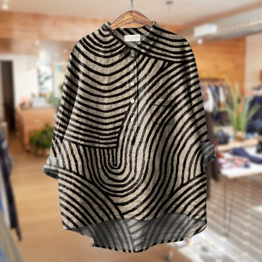 EVE™|VINTAGE STRIPED BLOUSE