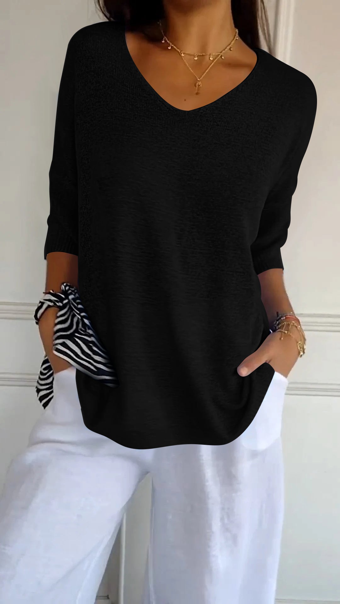 Loraine | Elegant Premium Knitted Comfy Shirt