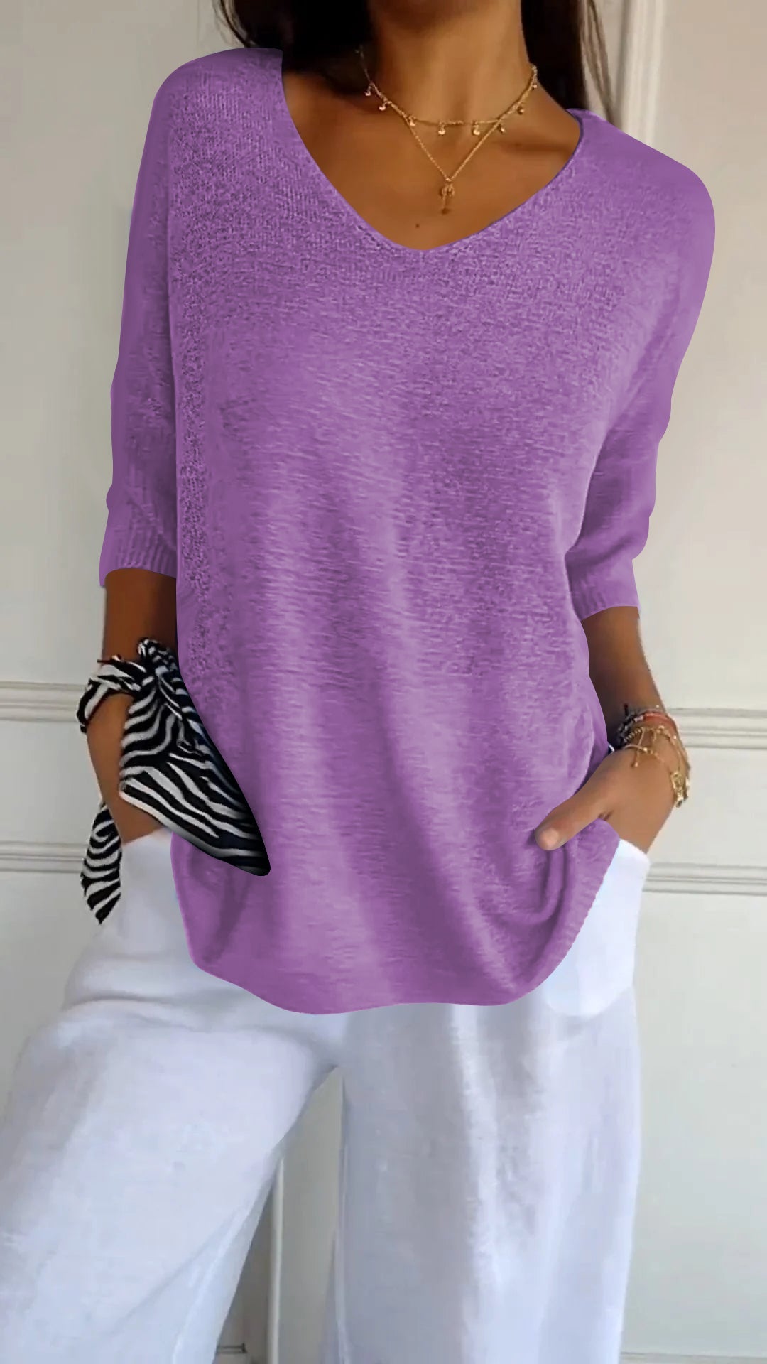 Loraine | Elegant Premium Knitted Comfy Shirt