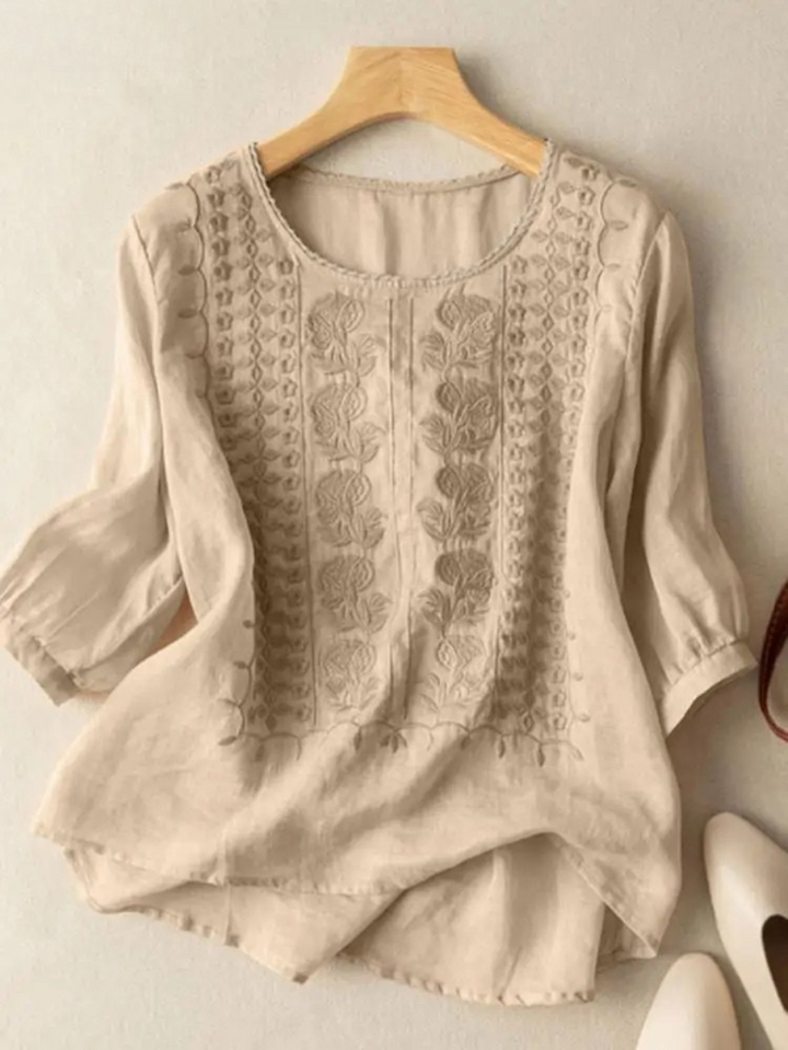 Filomena™ | Embroidered Boho Blouse