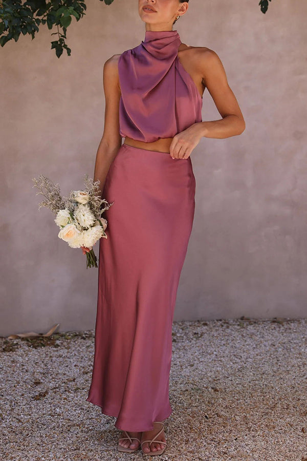 Clara™ Two-Piece Satin Dress Sets