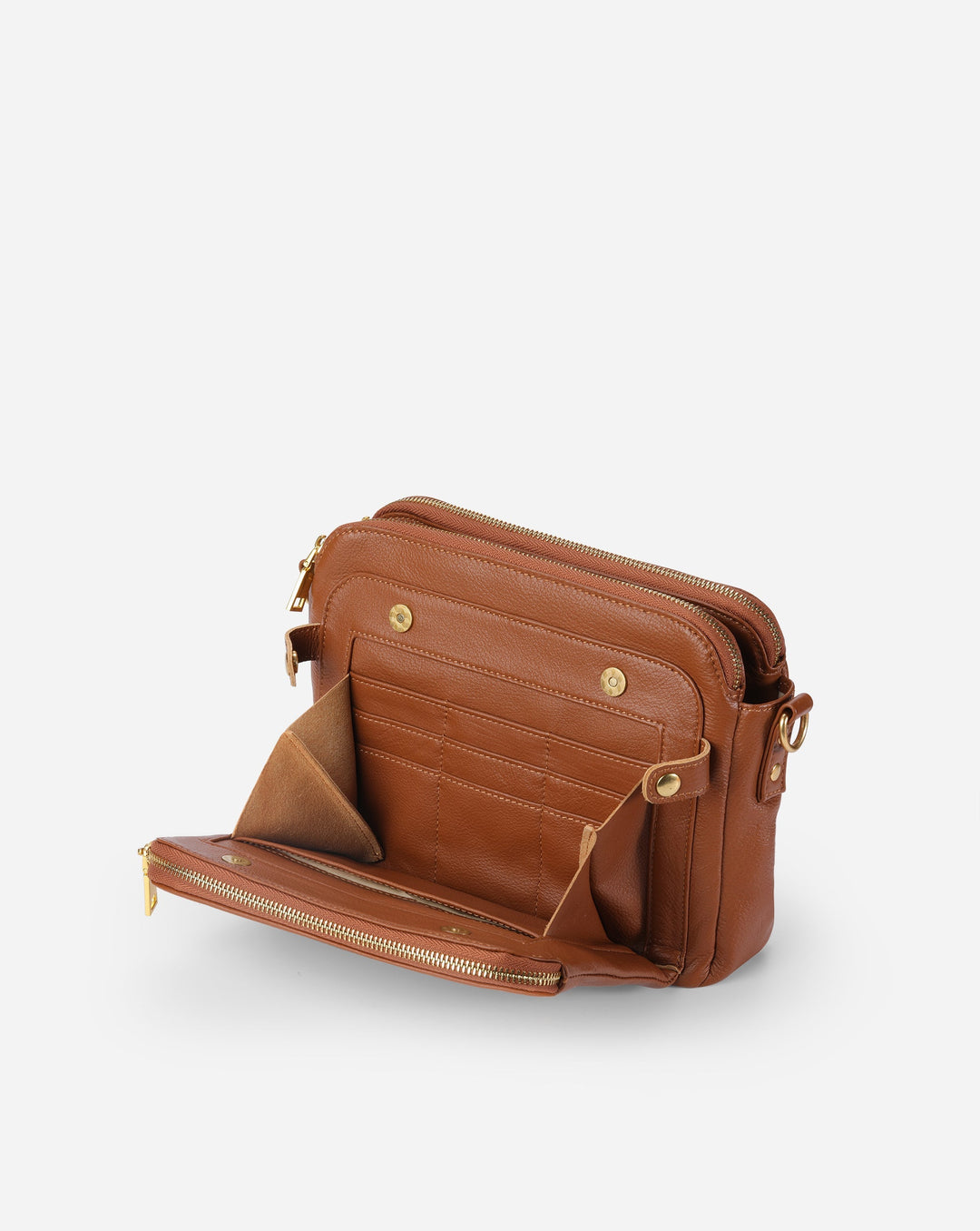 Flora™ | Crossbody Luxury Leather Shoulder Bag 2.1L