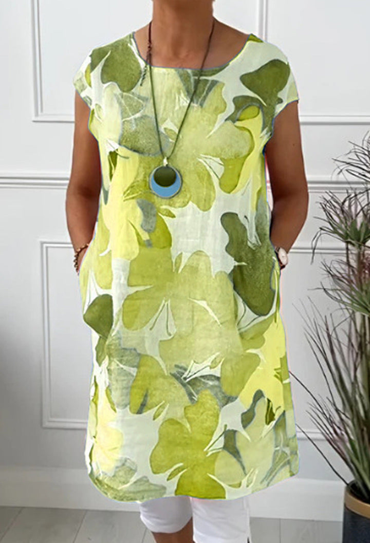 Tamara™ COMFORTABLE DRESS WITH BUTTERFLY PRINT