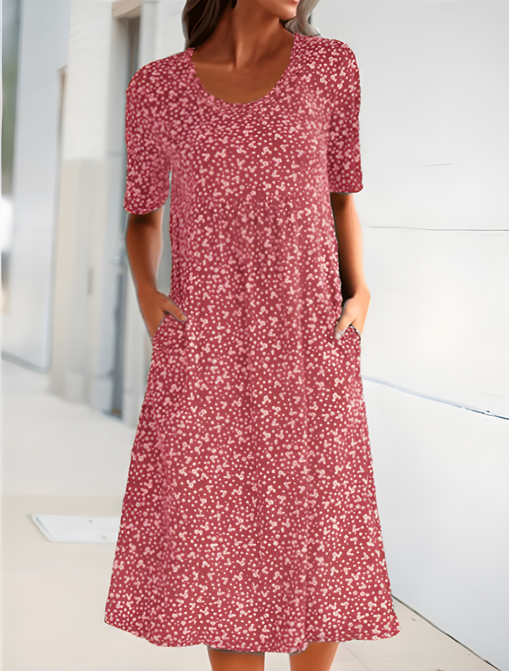 Qahira™ Casual Round Neck Dress