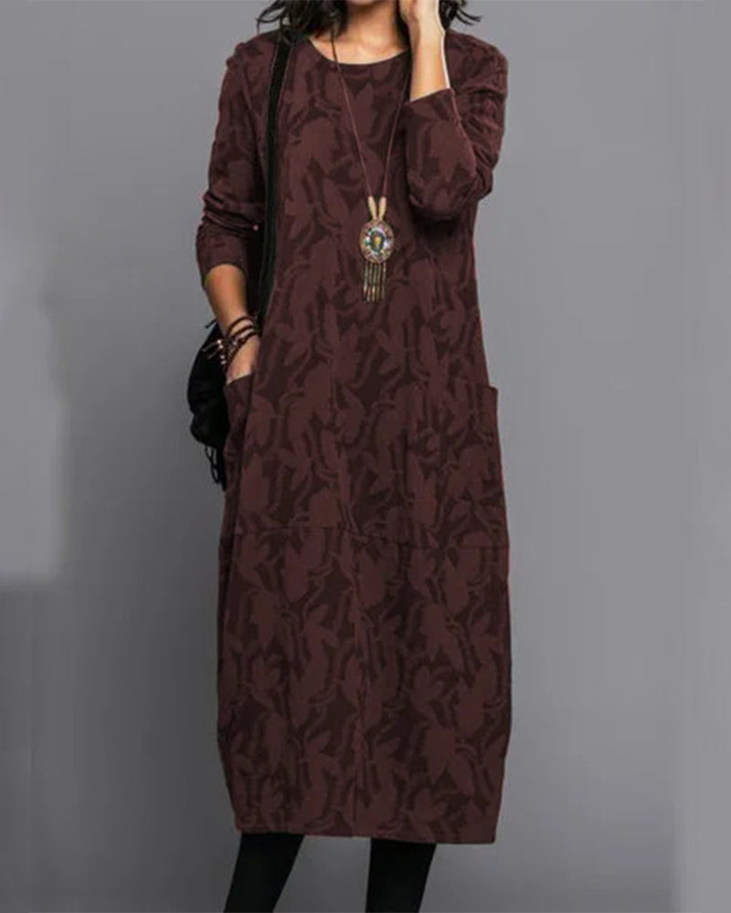 Amalia | Pattern dress long with belly coverage