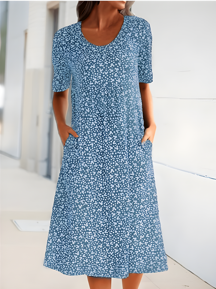 Qahira™ Casual Round Neck Dress