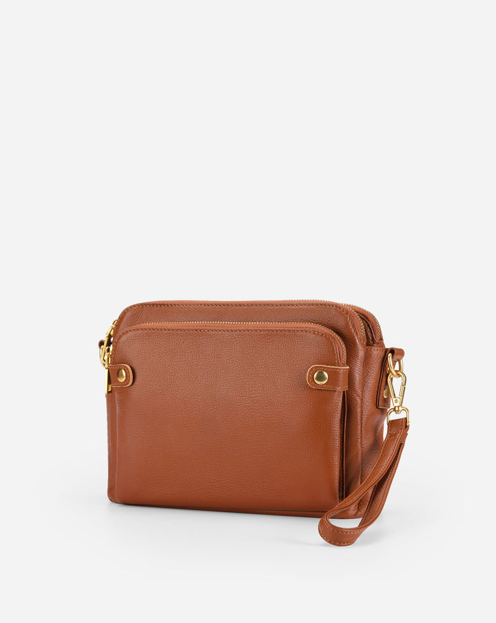 Flora™ | Crossbody Luxury Leather Shoulder Bag 2.1L