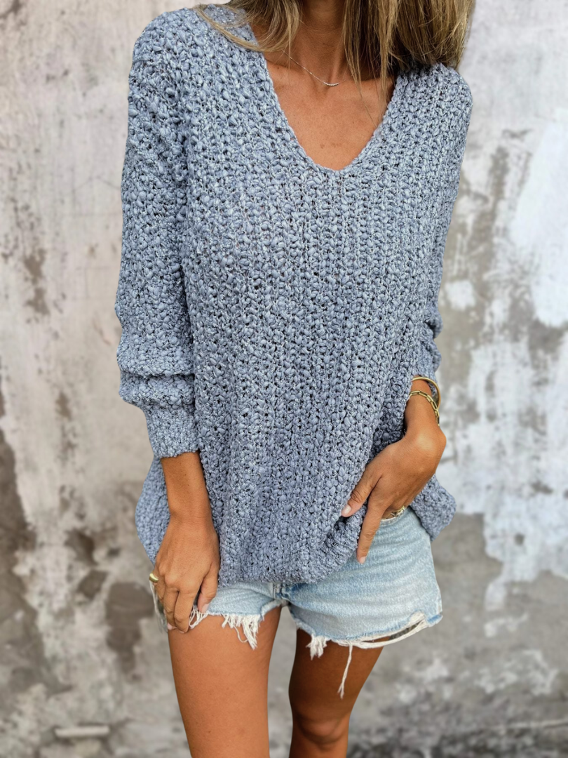 Amber | Cozy Textured Knit Sweater