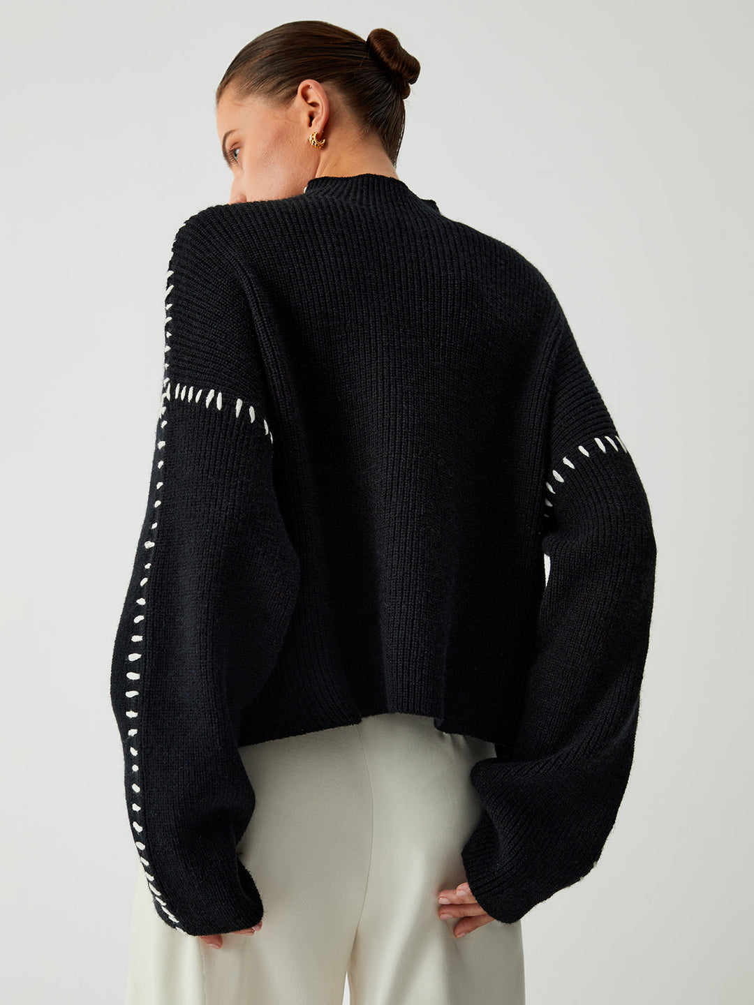 Alexiah™ - Chic Stitch-Detail Sweater