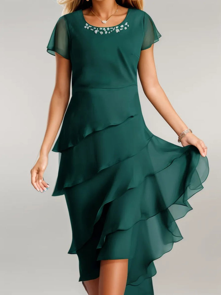 Linda | Chiffon Layered Dress