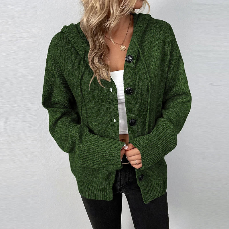 Harper | Comfy Hooded Cardigan