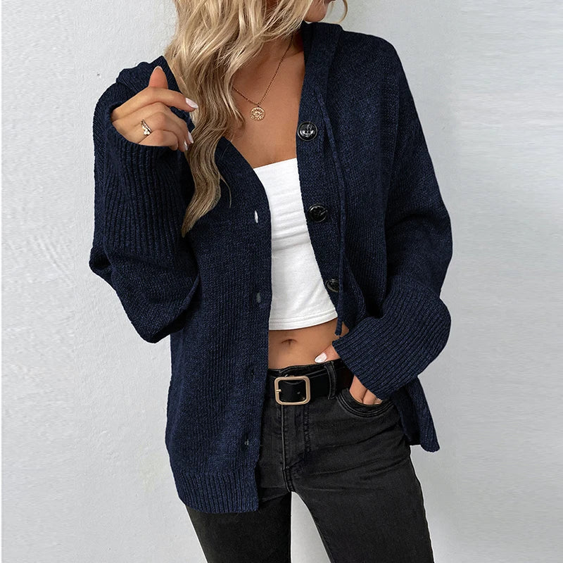 Harper | Comfy Hooded Cardigan