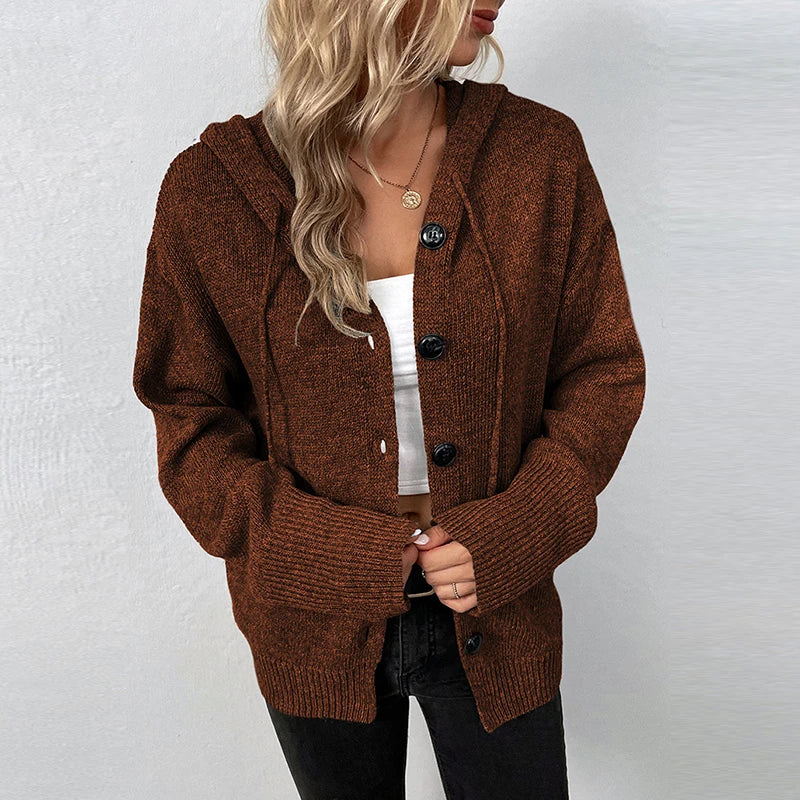 Harper | Comfy Hooded Cardigan