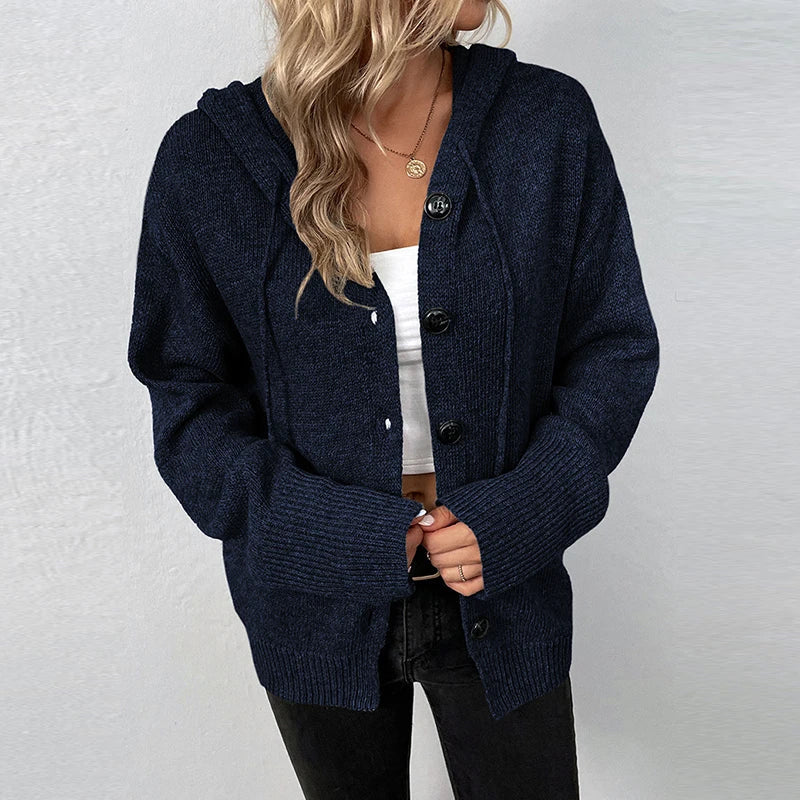 Harper | Comfy Hooded Cardigan