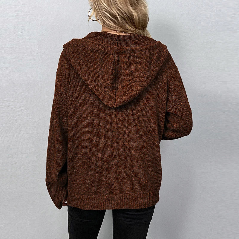 Harper | Comfy Hooded Cardigan