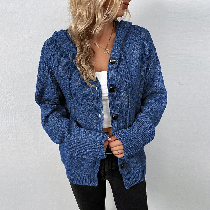 Harper | Comfy Hooded Cardigan