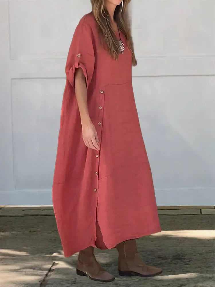 Camila | Linen Cotton Dress