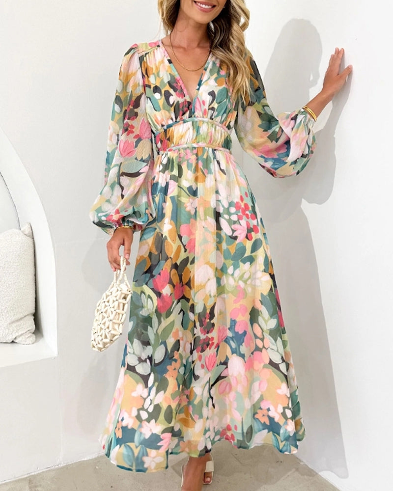 Carlotta™ Elegant Floral Dress