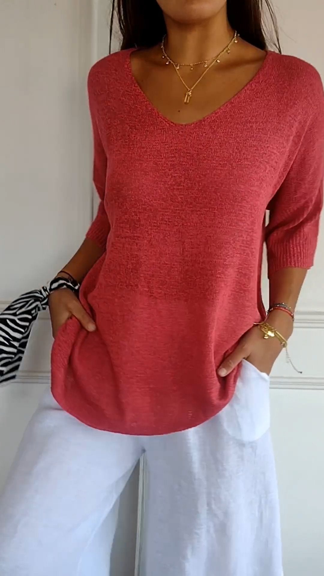 Loraine | Elegant Premium Knitted Comfy Shirt