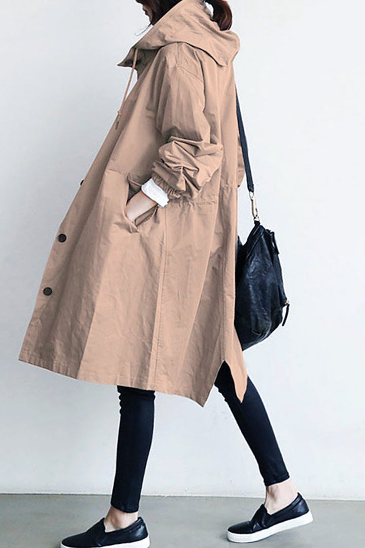 Leanne™ Water-Resistant Oversized Hooded Jacket