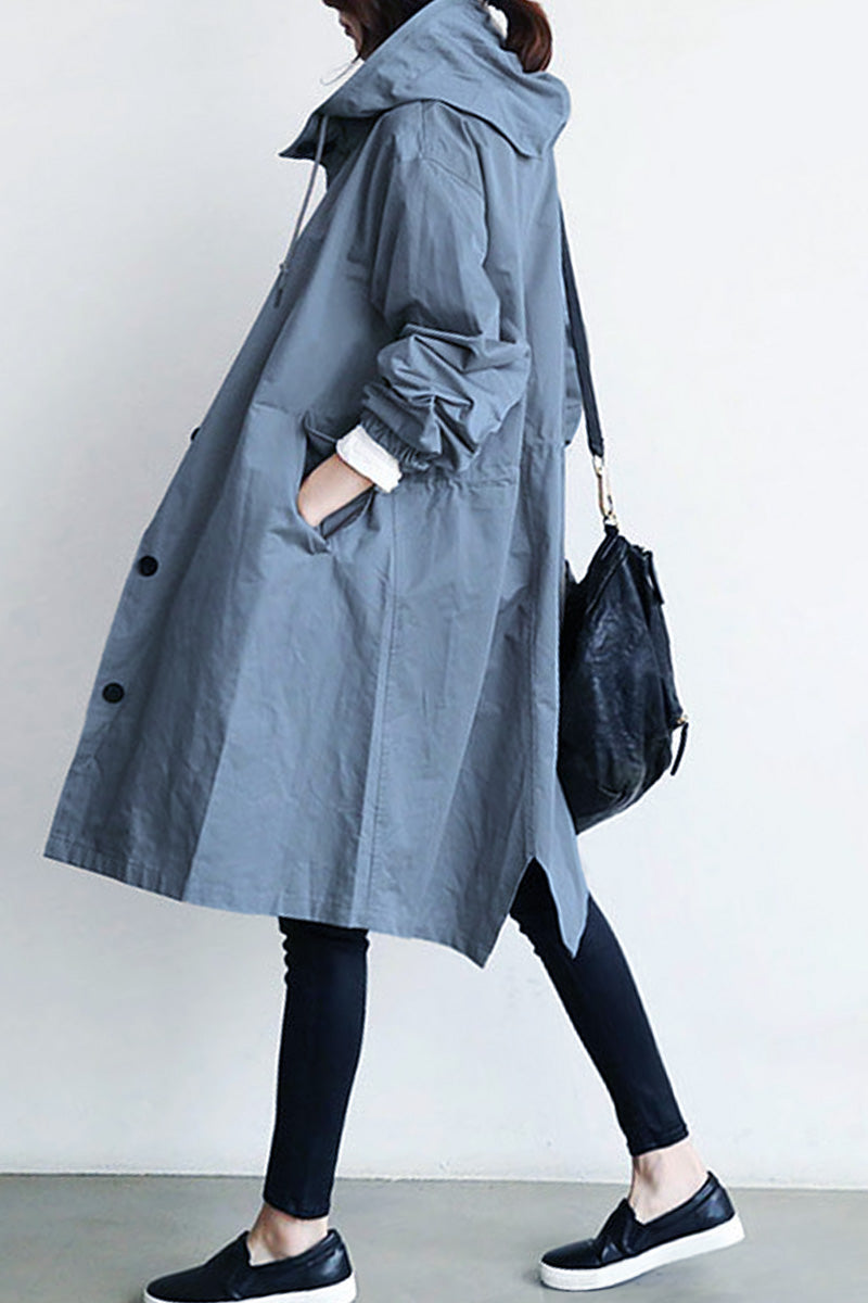 Leanne™ Water-Resistant Oversized Hooded Jacket