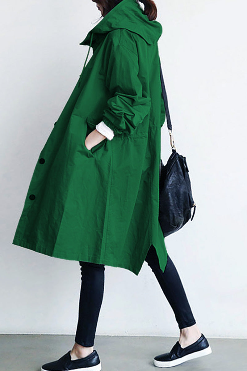 Leanne™ Water-Resistant Oversized Hooded Jacket