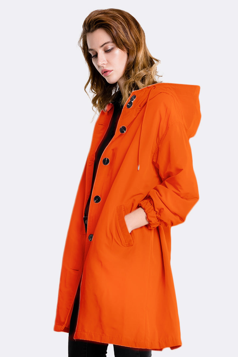 Leanne™ Water-Resistant Oversized Hooded Jacket